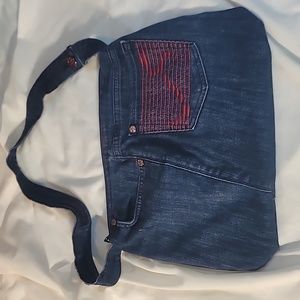 Messenger bag made from Rock & Republic jeans